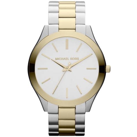 michael kors two tone watch women'|Michael Kors runway chronograph watch.